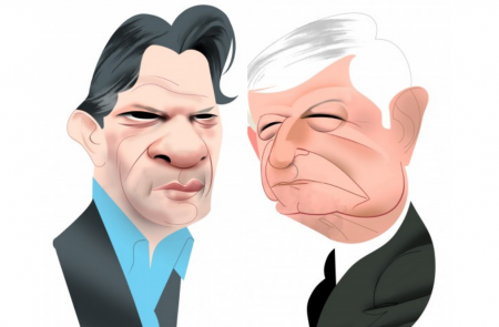 <p>Fernando Haddad y López Obrador.</p>