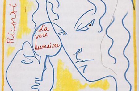 <p>Cartel original de <em>La voz humana </em>de Jean Cocteau.</p>