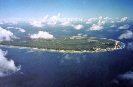 <p>Vista de Nauru, a 4000 kilómetros al suroeste de Australia. </p>