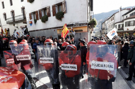 <p>Protestas en Alsasua, Navarra. </p>