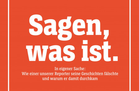 <p>Portada del número de Der Spiegel en el que se admiten las mentiras de su reportero Claas Relotius.</p>