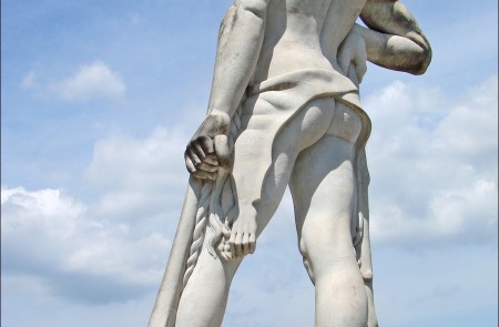 <p>Estatua en el foro itálico de Roma.</p>