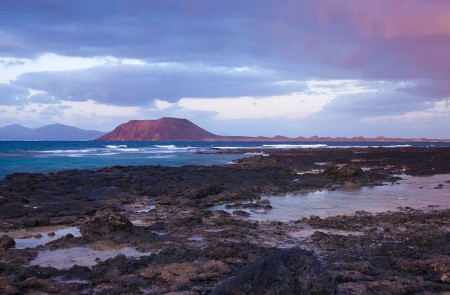 <p>La isla de Lobos vista desde Fuerteventura.</p>