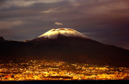 <p>El volcán Vesubio.</p>