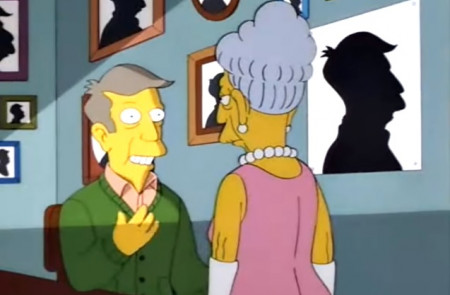 <p>Seymour Skinner y su madre en un episodio de 'Los Simpson'.</p>