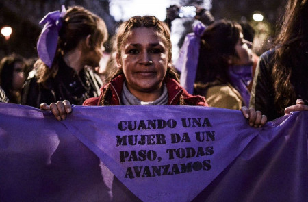 <p>Manifestación contra la violencia machista #Niunamenos en Buenos Aires, el pasado 3 de junio de 2017.</p>