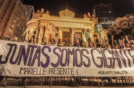 <p>Manifestación en Rio de Janeiro.</p>