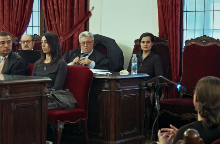 <p>Un fotograma del juicio por el asesinato de Isabel Carrasco, presidenta de la Diputación de León. </p>