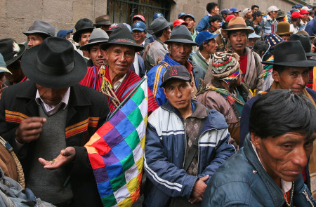 <p>Protesta en la Paz, Bolivia. DANIELLE PEREIRA</p>