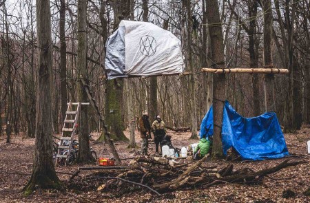 <p>Activistas en el bosque de Hambach.</p>