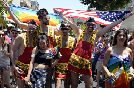 <p>Fiesta del Orgullo celebrada en Tel Aviv en 2015.</p>