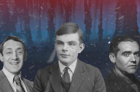 <p>Harvey Milk, Alan Turing y Federico García Lorca en el 'Upside Down' de 'Stranger Things'.</p>