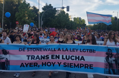 <p>Manifestación del Orgullo en Madrid, junio de 2019.</p>