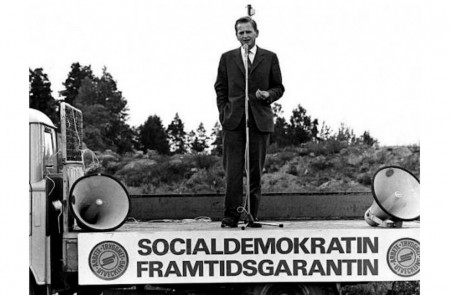 <p>Olof Palme dando un discurso en 1968.</p>