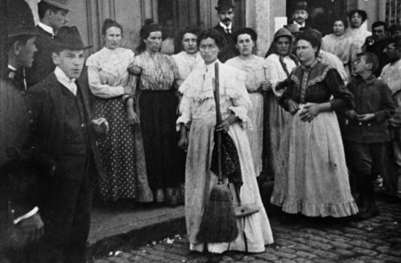 <p>Huelga de inquilinas en Argentina, en 1907.</p>