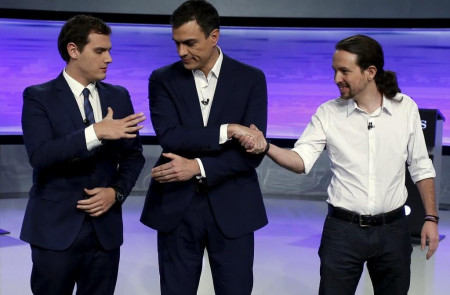 <p>Una imagen del debate organizado por El País, en diciembre de 2015.</p>