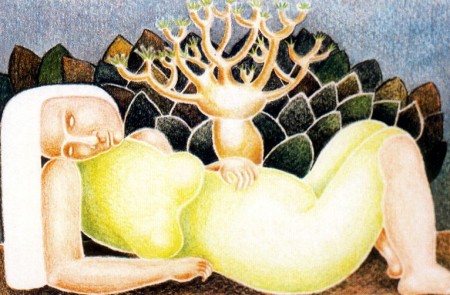 <p>Maternidad (1997). Obra de Jane Millares.</p>