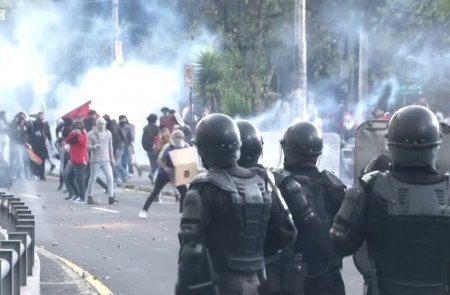 <p>Protestas en Ecuador.</p>