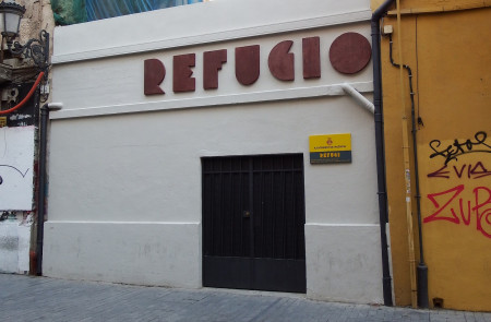 <p>Refugio antiaéreo en la calle Serranos, 28, en Valencia. </p>