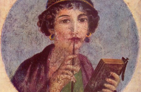 <p>La poeta Safo de Mitilene.</p>