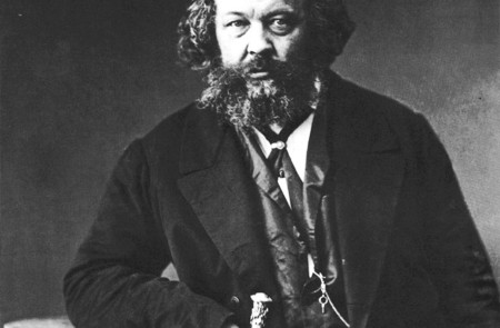 <p>Retrato de Bakunin tomado en 1860.</p>