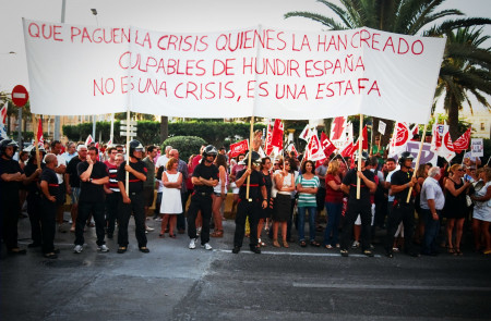 <p>Manifestación contra los recortes, en julio de 2012. </p>
