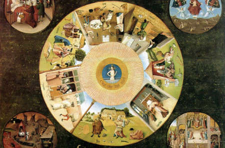 <p>'La mesa de los siete pecados capitales', de El Bosco.</p>
