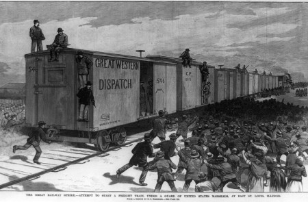 <p>Huelga ferroviaria de 1886 en Illinois </p>