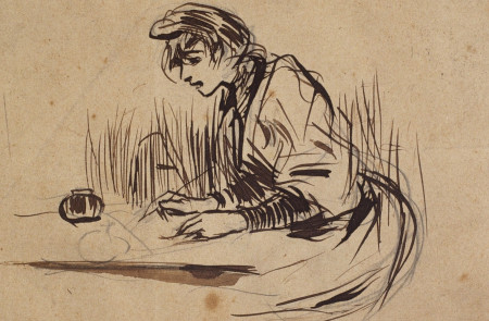 <p><em>Mujer escribiendo una carta</em>, 1892</p>