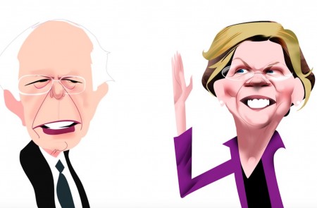 <p>Bernie Sanders y Elizabeth Warren.</p>