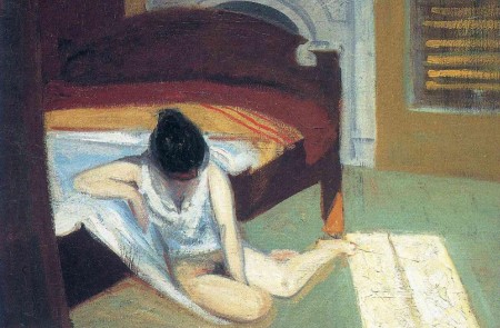 <p>Fragmento de 'Summer interior' (1909) de Edward Hopper.</p>