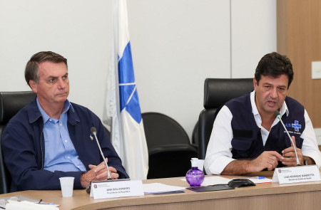 <p>El presidente de Brasil, Jair Bolsonaro y el ministro de Salud, Luiz Henrique Mandetta.</p>