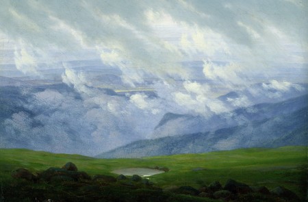 <p>Nubes pasajeras (1820). Caspar David Friedrich.</p>