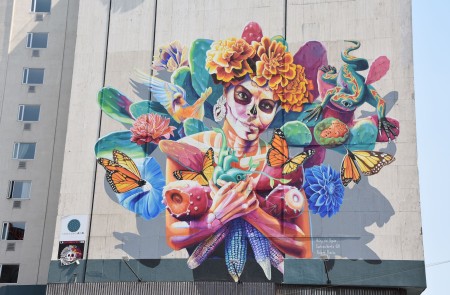 <p>Mural de La Catrina en Ciudad de México.</p>