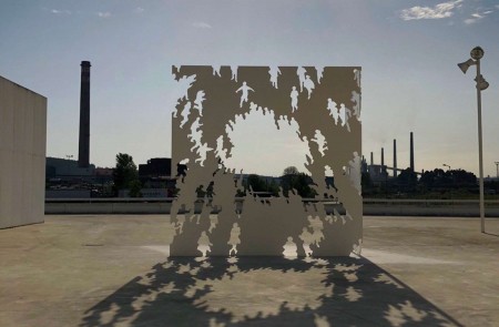 <p>La escultura Transbase, de Juan Genové.</p>