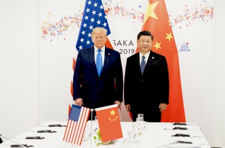 <p>Donald Trump se reúne con Xi Jinping, el presidente de la República Popular de China, con motivo del G-20 (2019).</p>