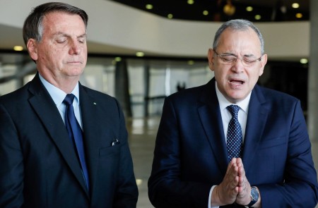 <p>Bolsonaro, en un encuentro con el Conselho de Ministros Evangélicos el pasado 5 de junio.</p>