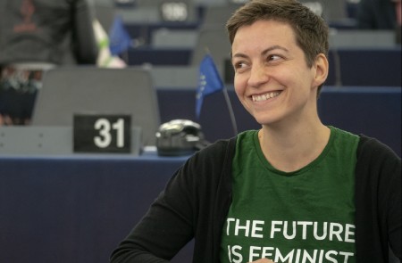 <p>Ska Keller en el Parlamento Europeo. Imagen recortada.</p>