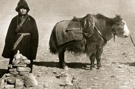 <p>Alexandra David-Néel, en el Tíbet.</p>