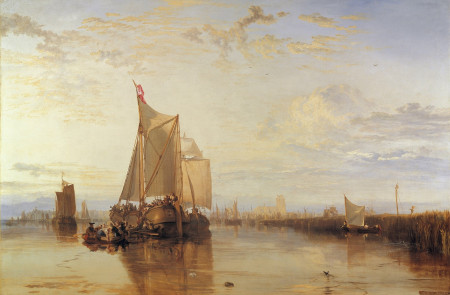 <p>El buque correo Dort de Rotterdam en calma. 1818.</p>
