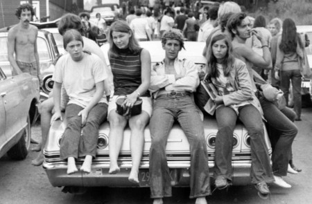<p>Fotografía tomada en los alrededores del festival de música de Woodstock el 18 de agosto de 1969.</p>