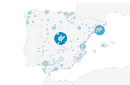 <p>Distribución geográfica de los lectores de CTXT (2015-2020).</p>