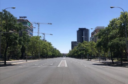 <p>Paseo de la Castellana (Madrid) el pasado 20 de junio.</p>