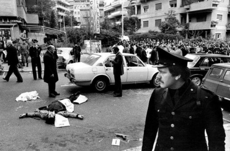 <p>Guardaespaldas de Aldo Moro asesinados por las Brigadas Rojas.</p>
