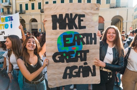 <p>Manifestación de <em>Fridays for Future</em> (Imperia, Italia. 2019)</p>