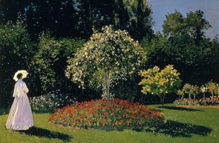 <p>Mujer en el jardín. Claude Monet.</p>
