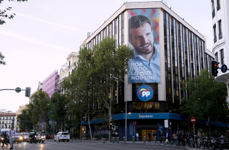 <p>Génova 13, sede actual del Partido Popular (Madrid).</p>