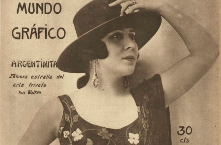 <p>Detalle de la portada de Mundo Gráfico (1925) protagonizada por La Argentinita. </p>