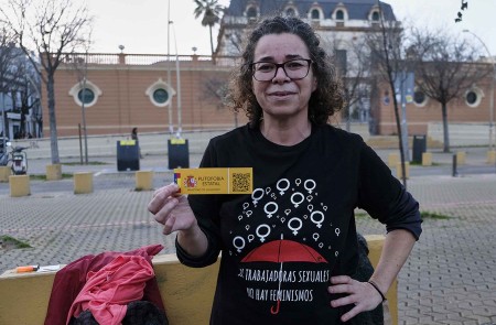 <p>María José Barreda, en un acto en Sevilla el 3 de marzo de 2021.</p>