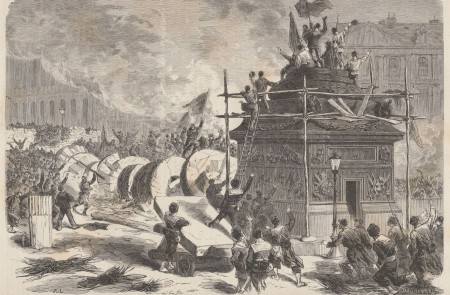 <p>París durante la Comuna, Le Monde Illustré, mayo de 1871.</p>